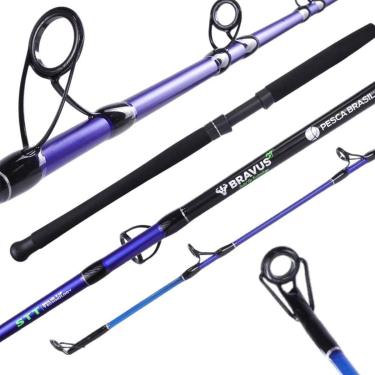 Imagem de Vara para Molinete 1,82m Bravus STT Fibra de Carbono Pesca Brasil 80lbs-Unissex