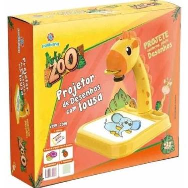 Imagem de Mesa De Projeção De Imagem Arte Zoo Girafa Estimula a Imaginação e a C