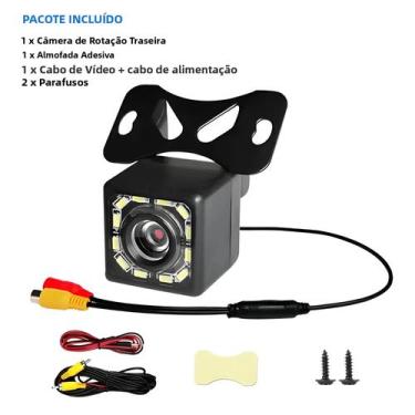 Imagem de Câmera De Ré Universal HD IR Para Carro, À Prova d'Água, Com Visão Not