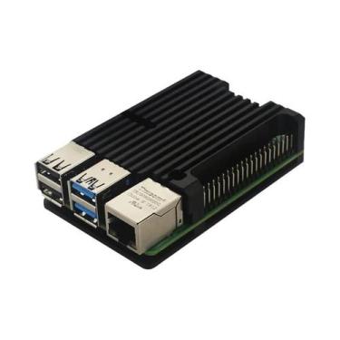 Imagem de Case De Alumínio Para Raspberry Pi 4 Modelo B, Shell Armado Com Resfri