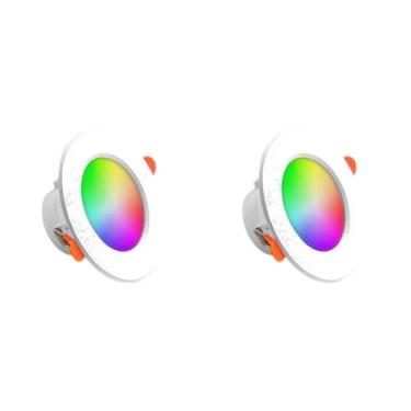 Imagem de Luminária De Teto LED Inteligente 10W Bluetooth RGB Com Mudança De Cor
