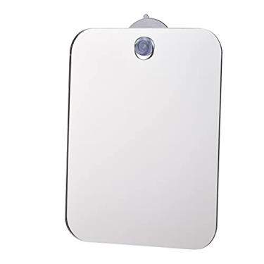 Imagem de Espelho de Chuveiro Sem Névoa com Ventosa Portátil Mão para Barbear Cuidado da Barba Maquiagem e Uso Diário em Viagens