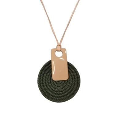 Imagem de Maxi Colar Feminino Mandala Kit Com Brinco Pedra Em Resina - MLBpel, V
