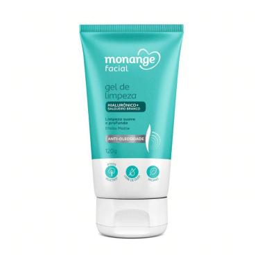 Imagem de Gel de Limpeza Facial Monange Antioleosidade para Limpeza Suave e Profunda Efeito Matte 120g