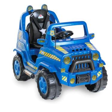 Imagem de Carrinho de Passeio Calesita Diipi Polícia 2 em 1 com Pedal Empurrador