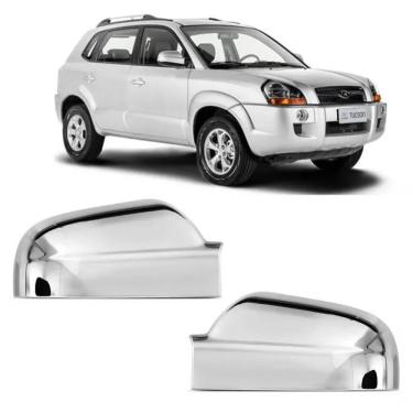 Imagem de Jogo Aplique Capa Cromada Retrovisor Hyundai Tucson 2014