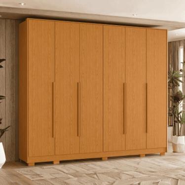 Imagem de Armário De Quarto 6 Portas Organizador Cinamomo