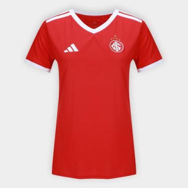 Imagem de Camisa Internacional 26/27 Fanshirt Adidas Feminina, Vermelho, GG