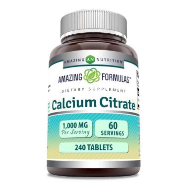 Imagem de Suplemento De Citrato De Cálcio Amazing Formulas 1000Mg 240 Table-Unissex