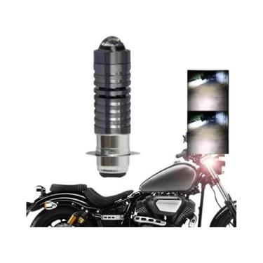 Imagem de Farol De Moto LED H4 60W 15000LM Branco Amarelo Com Feixe Alto/Baixo E