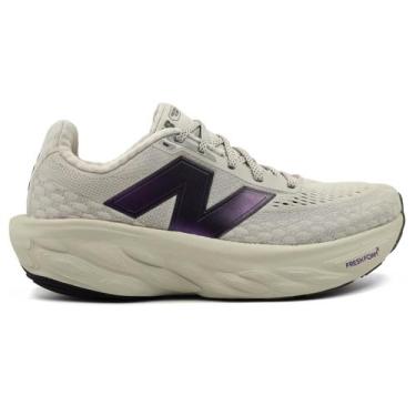 Imagem de Tênis New Balance Fresh Foam X 1080 V14 Feminino, 37, Bege, Roxo