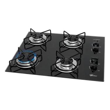 Imagem de Cooktop a Gás Fischer 4 Bocas Fit Line Trempe Esmaltada Aram