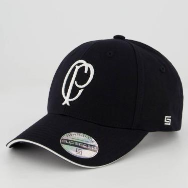 Imagem de Boné Corinthians Escudo Preto e Branco-Unissex