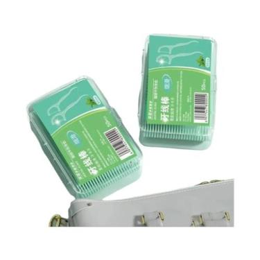 Imagem de Fio Dental Descartável Adulto Com Dupla Linha 100 150 500 Unidades, Pa