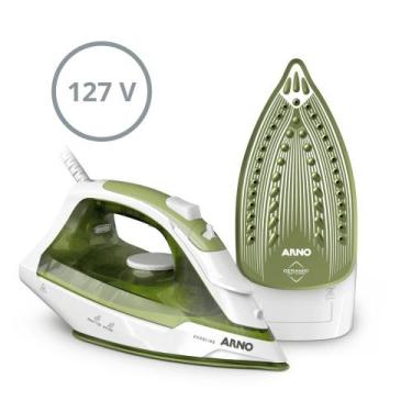 Imagem de Ferro a Vapor Ecogliss Arno com Base em Ceramica e Modo Eco 1200W FEC2