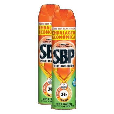 Imagem de 2 Inseticida Sbp Aerossol Multi Insetos Óleo Eucalipto 380ml
