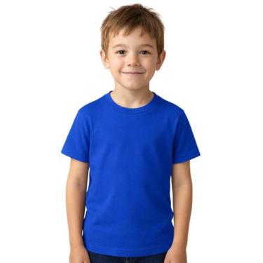 Imagem de Camiseta Infantil Menina E Menino Básica 100% Algodão Premium Confortá