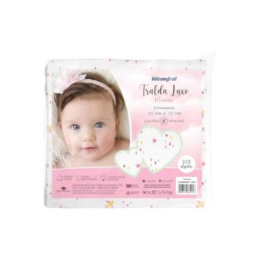 Imagem de Fralda De Pano Bebê Luxo Estampada 5 Unidades Incomfral Cor:Feminino, 