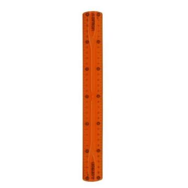 Imagem de Régua Flexível 30 cm Leo&Leo Escolar Colorida - - Leo & Leo, Laranja
