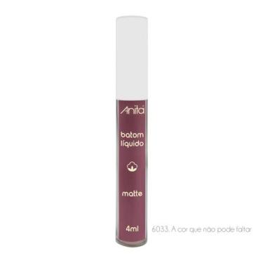 Imagem de Batom Líquido Matte 6033 A Cor Que Não Pode Faltar 4ml Anita