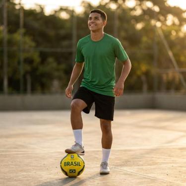 Imagem de Bola de Futebol Costurada Para Campo Quadra e Gramado Número 5 + Bomba