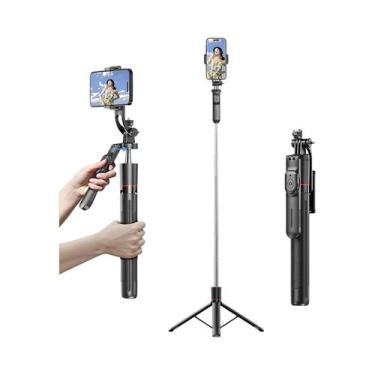 Imagem de Bastão De Selfie Bluetooth Extensível Com Tripé De 67 Polegadas, Supor