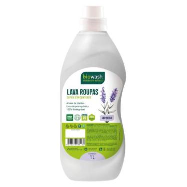 Imagem de Lava Roupas Biodegradável Concentrado Lavanda 1L Biowash Sabão Líquido