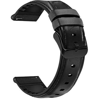 Imagem de EIGIIS Pulseira de relógio para relógio inteligente KE3 KE5 KE6 K22 K55 K57 com largura universal de 22 mm, pulseira de couro de substituição com fecho clássico