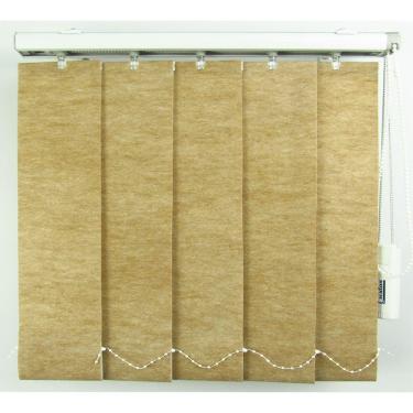 Imagem de Persiana Vertical Em Tecido Blackout Crisdan Largura 2,00 X 2,20 Altura Bege Mescla