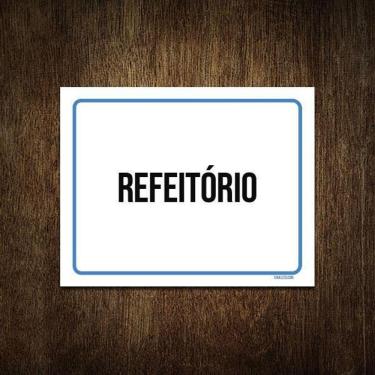 Imagem de Placa Sinalização Ambiente Refeitório 27X35