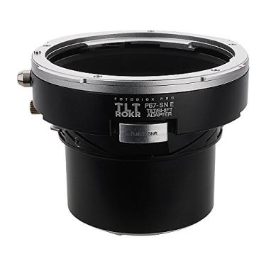 Imagem de Fotodiox Pro TLT ROKR - Adaptador de montagem de lente de inclinação/deslocamento para lentes SLR de montagem Pentax 6x7 (P67, PK67) para corpo de câmera sem espelho Sony Alpha E-Mount