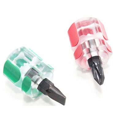 Imagem de Conjunto de kit de chave de fenda mini chave de fenda portátil pequena cabeça de rabanete ferramentas de reparo de carro de precisão ferramentas manuais de reparo de cabo transparente, 2 peças, mini tipo