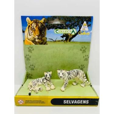 Imagem de Miniatura Animal Dupla Filhotes Tigre Branco Collecta