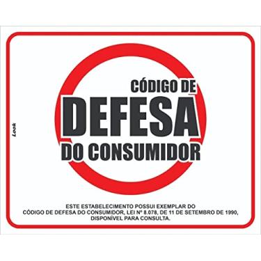 Imagem de Placa Sinalização Código De Proteção E Defesa Do Consumidor