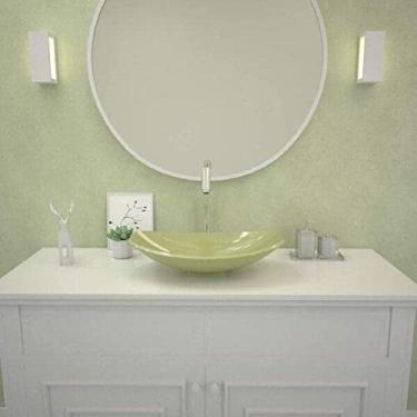 Imagem de Cuba de Apoio para Banheiro L45 Lux Canoa Compace Verde Acqua