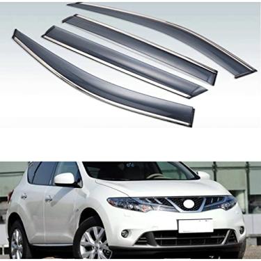 Imagem de Lyqfff Para Nissan Murano 2010 2011 2012 2013 2014, para-sol de plástico para ventilação, para-sol, proteção contra chuva, 4 peças