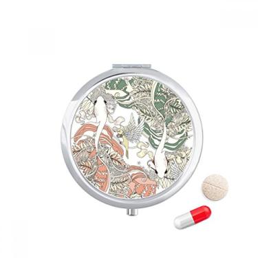 Imagem de Ukiyo-e Wing Carp Bird Japão, caixa de armazenamento de remédios