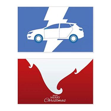 Imagem de Veículos energéticos protegem o meio ambiente, feriado, comemorações, cartão de felicitações, mensagem de Natal