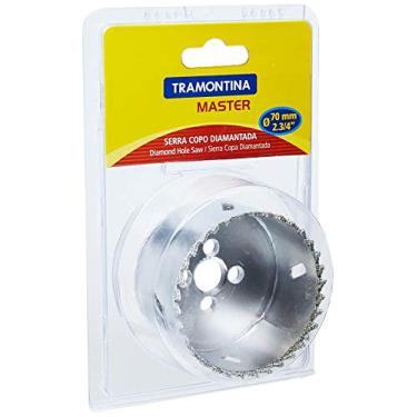 Imagem de Tramontina 42626070, Serra Copo Diamantada 70Mm 2.3/4,Corpo Aço Especial, Dentes Metal, Rosca 1/2''