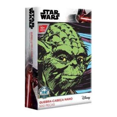 Imagem de Quebra-Cabeça Star Wars Yoda 500 Peças Nano Toyster 2618B