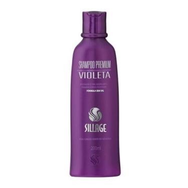 Imagem de Shampoo Matizador Violeta Cabelos Loiros E Grisalhos  200ml - Sillage