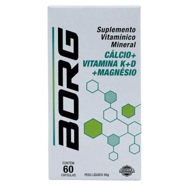 Imagem de Borg Cálcio + Vitamina K + D + Magnésio 60 Cápsulas