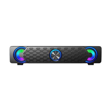 Imagem de SOUNDBAR GAMER ROUND LED RGB 7 CORES 2X3W USB E AUX LETRON