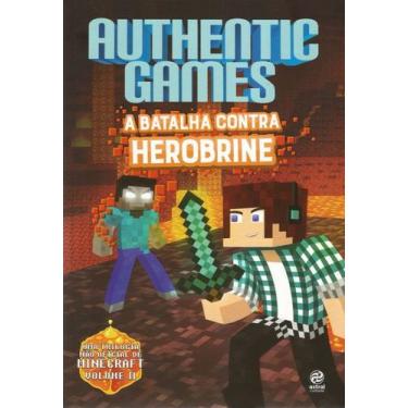 Imagem de Authentic Games: A Batalha Contra Herobrine + Marca Página - Astral Cu