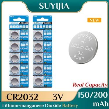 Imagem de 3V Lithium Button Coin Cell Battery  CR2032  DL2032  ECR2032  BR2032  Brinquedo  Relógio  Carro