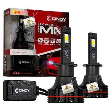 Imagem de Par Lâmpada Ultra Led Power Max Farol 10000 lumens 12v 24v H1 H3 H7 H8 H11 H16 9006 9012