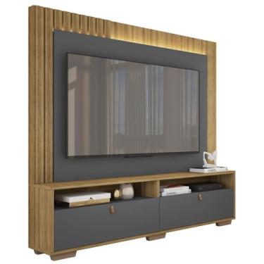 Imagem de Estante Home Para Tv até 70 Polegadas Cinza Lar Caemmun