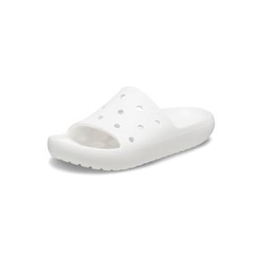 Imagem de Crocs Sandálias clássicas unissex para adultos 2.0, sandálias femininas e masculinas, Branco, 41