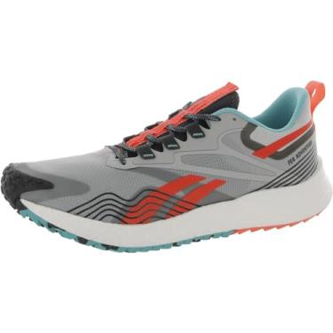 Imagem de Reebok Men's Floatride Energy 4.0 Adventure Running Shoe, Pure Grey/Classic Teal/Orange Flare, 11.5