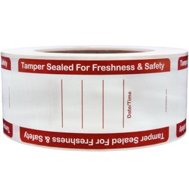 Imagem de Etiquetas de segurança para adulteração de alimentos, 2 X 4 Inch Rectangle, 2 x 4"